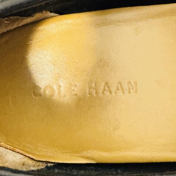 Cole Haan Shoes Mens 10 Black Leather Driving Loafers Slip On Moc Casual Comfort - Picture 10 of 12
